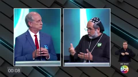 Ciro Gomes, do PDT, é perguntado se é a favor do aborto