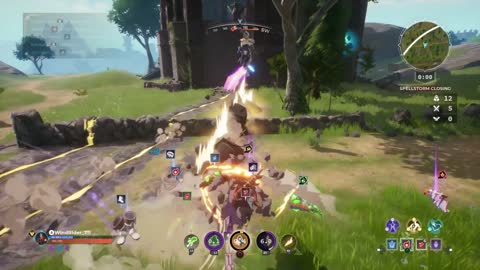 Spellbreak BR Gameplay: Stone Spamming (nerfed but still strong)