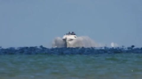 Boat and the horizon line