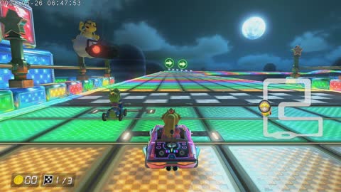 Mario Kart 8 Deluxe Switch Princess Peach Part 30 SNES Rainbow Road