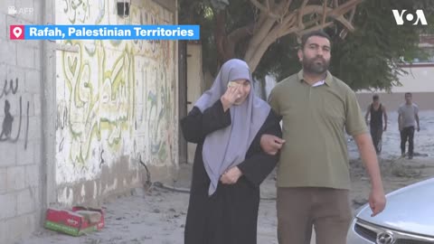 Palestinians in Rafah Mourn Relatives After Israeli Strikes | VOA News