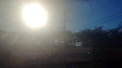 The Sun Looking at itself It's right in front of me in my yard even in winter faster than Light