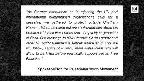 Keir Starmer MP (Scumbag) Israel speach by Dalia Gebrial