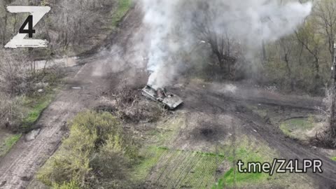 Ukraine War - Tankers of the 4th brigade destroyed the APU BMP from a distance of 2 km