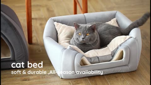 KASENTEX Cat Bed for Indoor Cats