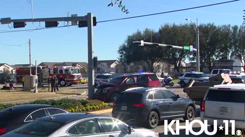 RAW Scene Footage: HCSO Deputy Dies in Motorcycle Crash in Pearland, TX