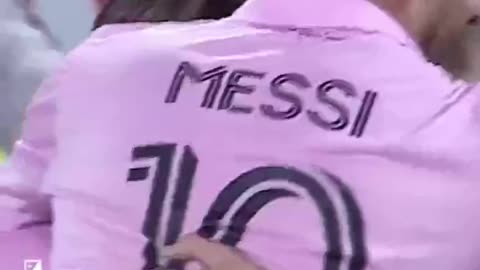 Messi scores his first MLS goal