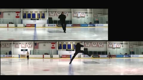 Waltz Jump and Axel Comparison Slow Motion