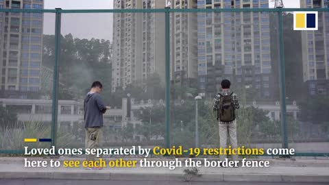 Couple split by Covid-19 restrictions keep up relationship by meeting at Hong Kong-Shenzhen border
