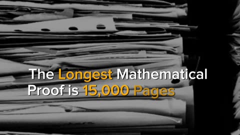 Longest Mathematical Proof - 15,000 Pages, 100+ Mathematicians!||Educational Facts