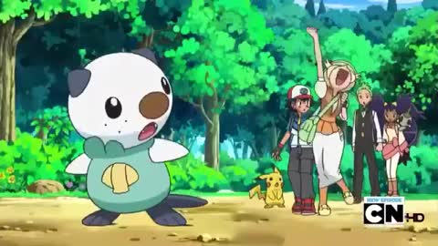 Pokemon Best Wishes: Bianca tells Oshawott to use Hydro Pump