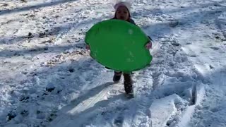 Kids sledding