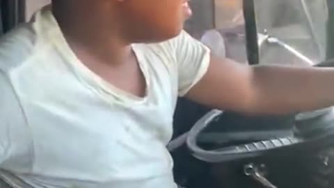 9 year-old Truck driver