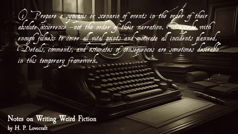 Notes On Writing Weird Fiction