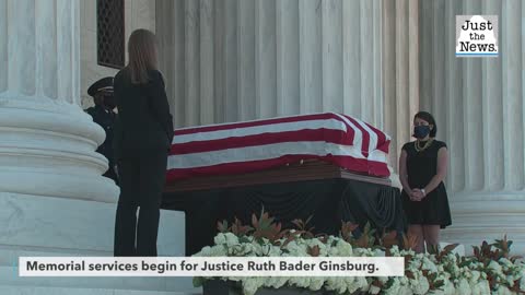 Memorial services begin for Justice Ginsburg, first at Supreme Court, then Capitol Rotunda