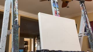 Acrylic painting time lapse