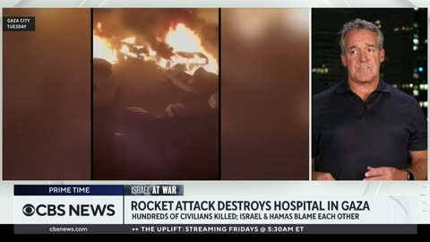 Hamas, Israel trade blame for Gaza hospital blast