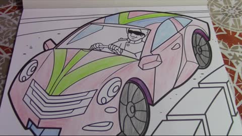 ASMR Race Car Coloring Book