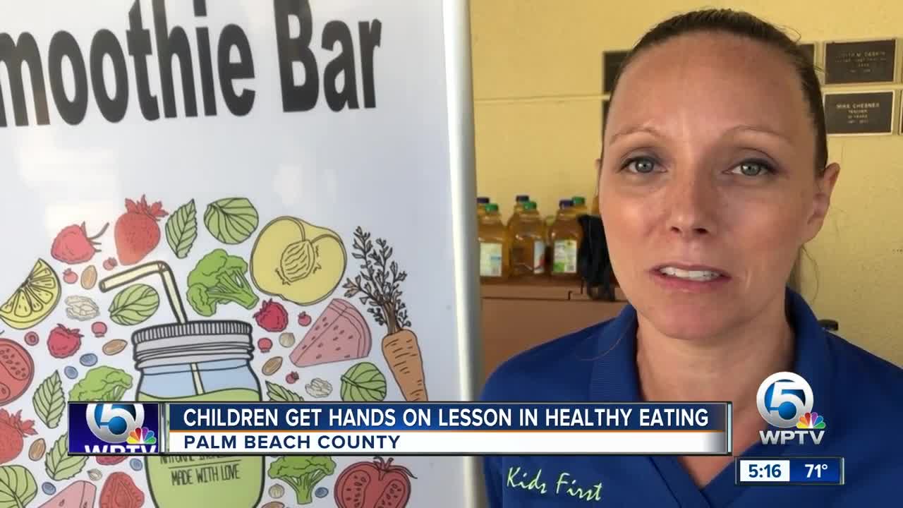 Children get hands on lesson in healthy eating