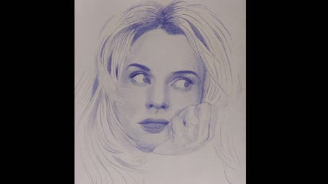 Desenho com caneta - Nastassja Kinski