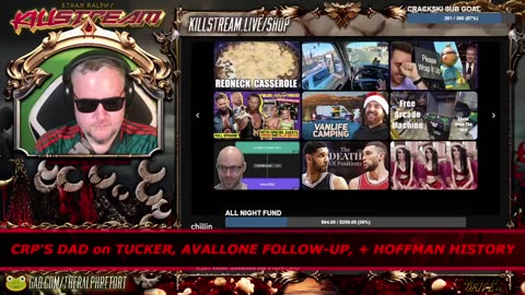 KILLSTREAM: CRP'S DAD on TUCKER, AVALLONE FOLLOW-UP, + HOFFMAN HISTORY