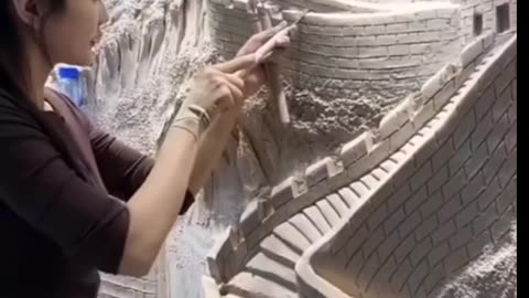 Amazing Art, Amazing Talent, Female Artist, 3D wall sculpting