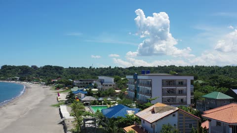 Incredible Beach and Sierra Madre Mountains Luzon Philippines