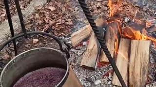 Feuerzangenbowle - Campfire cooking