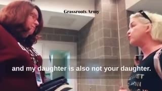 Mom HAMMERS Trans Woman (Male) For Using Women’s Bathroom