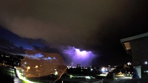 Amazing lightning time lapse