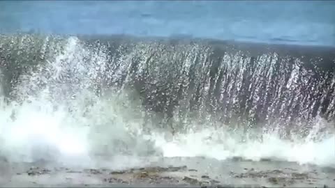 Boogie board stuck wave shoots up