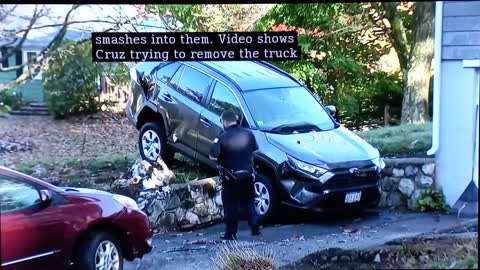 Dump truck rolls into parked cars in Reading, Massachusetts