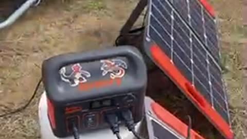 Solar ebike charging off grid