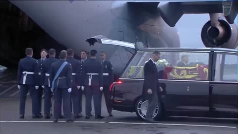 Queen's Coffin Arrives in London for Final Journey