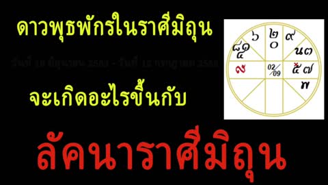 ลัคนาราศีมิถุน - เมื่อดาวพุธพักรในราศีมิถุน 18 มิถุนายน 2563-12 กรกฎาคม 2563