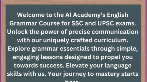 ENGLISH GRAMMAR COURSE BY AI ACADEMY #ENGLISH