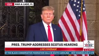 2/8/24 President Donald Trump addresses the nation and takes questions from Mar-A-Lago