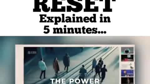 The Great Reset Explained in 5minutes..