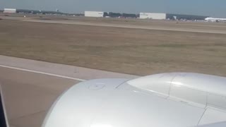 Plane taking off for Japan
