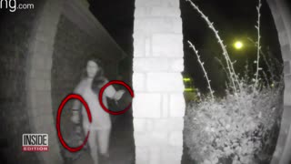 Woman with restraints seen ringing doorbells in the night breaks her silence