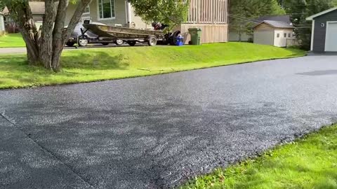 Professional Asphalt Spray Sealing: “The My Son In Training One” Top Coats Pavement Maintenance