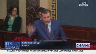 Ted Cruz rips Democrats on coronavirus stimulus bill