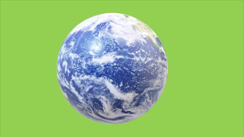Earth Core Inner surface animation on Green Screen video