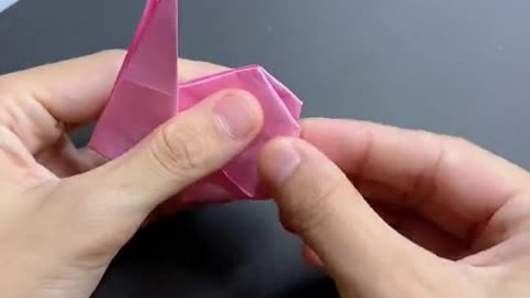 Make a bunny from a piece of paper