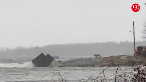 Portland fishing shacks destroyed as coastline water rises