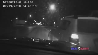 DASHCAM Nighttime Police Pursuit Ends with A Wicked PIT Move and Spin Out