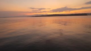 Sunset on the sea