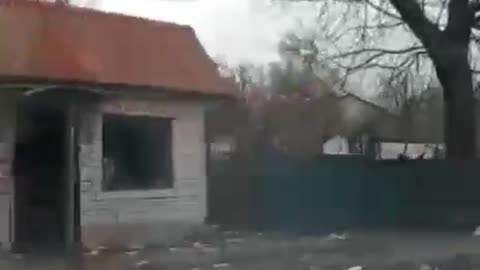 Look at the consequences of the Russian army in one of the cities of Ukraine.