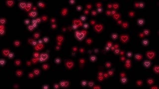 020. Fly Up ❤️ Neon Light Heart Heart Background Video Loop Animated Background