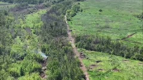 Russian BMP Getting Destroyed by a Mine